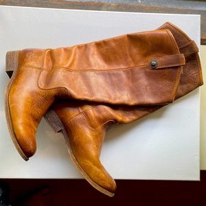 Frye Melissa leather boots / 6 brown